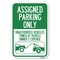 Signmission Parking Restriction Assigned Parking Only Unauthorized Vehicles Towed at Owner Expense, A-1824-23374 A-1824-23374 - alternate 1